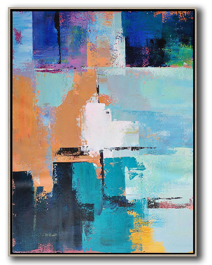 Palette Knife Contemporary Art #L37B - Click Image to Close